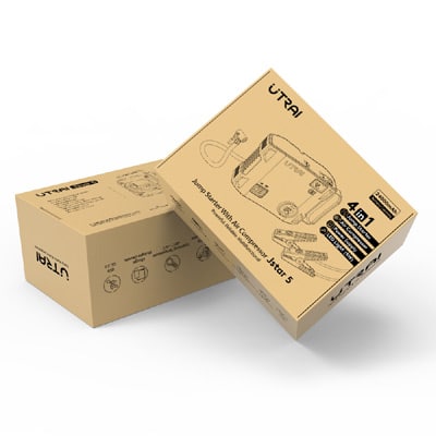 בוסטר התנעה 2000A חזק במיוחד עד 8 טון 24000Mah כולל קומפרסור ופנס עוצמתי מתאים לרכב דיזל ובנזין כבד