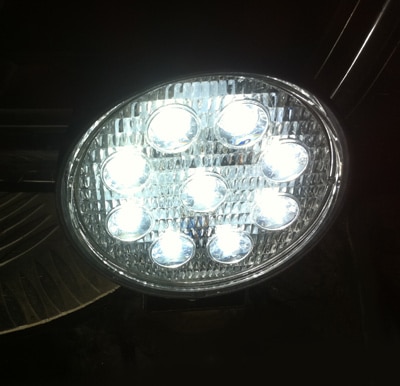 פרוז'קטור לד עגול לעבודה ולרכבי שטח, Flood Beam LED הספק 27W
