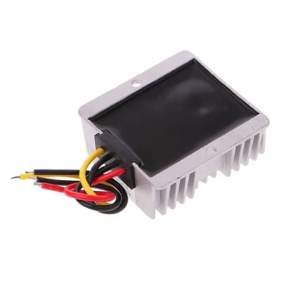 ממיר מתח נמוך 24V TO 12V DC TO DC המרה מ 24V ל-12 וולט 20A ממיר להמרת מתח מ-24V ל-12V. הממיר ניתן להתקנה ולשימוש במכשירי אלקטרוניקה הצורכים 12V או כל מתח בטווח המצויין במפרט. מיועד לצרכנים עד 20 אמפר. ממיר מתח נמוך 24V TO 12V DC TO DC המרה מ 24V ל-12 וולט 20A