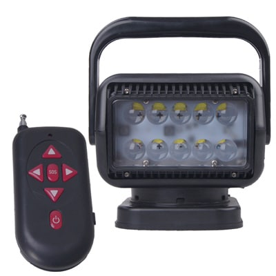 פנס פרוז'קטור 60W נשלט מתוך הרכב צידוד 360 מעלות מעלה ומטה מסופק עם שלט רחוק הספק 60W עוצמת הארה 4500lm