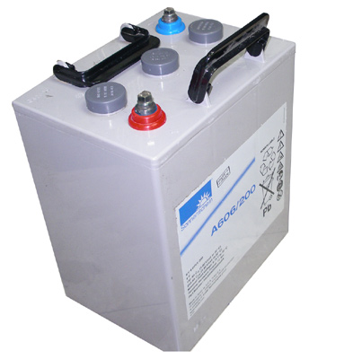 מצבר ג'ל לתעשיה C10 182Ah / 12V למערכות אל פסק מערכות סולאריות ועוד,Hybrid Gel Exide Sonnenschein A606/200 6V 210Ah (C20) /182Ah (C10) dryfit