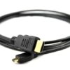 כבל סינכרון HDMI איכותי ל Mini HDMI ציפוי מוזהב באורך 1.5 מטר