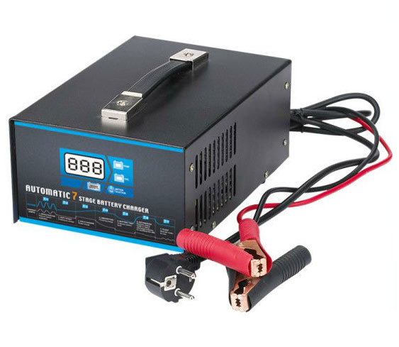 מטען למצבר 7 שלבים 60A דיגיטלי, 24V ו 12V וולט Automatic 7 Stage Charger
