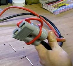 שקע אנדרסון צבע אפור Anderson Connector SB50- 8 AWG