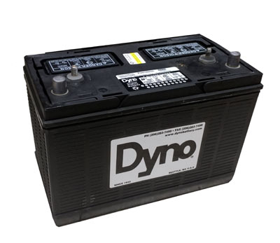 מצבר 12V 115Ah מבית Dyno USA פריקה עמוקה משולב הנעה במיוחד למערכות סולאריות בשטח ולרכבים חשמליים ומלגזות Deep Cycle Battery 115AH