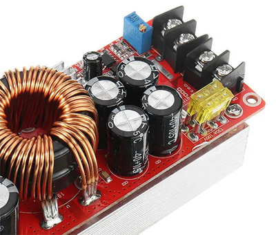 ממיר מתח נמוך 1200W DC to DC Step-Up 8Vdc to 60Vdc 20A