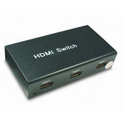 מיתוג HDMI מסך אחד ל 3 יציאות לחיבור  DVD, XBOX ,מקרן ועוד לטלויזיה אחת  HDMI Switcher 3x1 ,כולל שלט