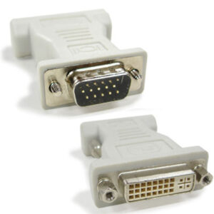 מתאם  VGA TO DVI-I, זכר VGA ל נקבה DVI-I