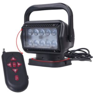 פנס פרוז'קטור 60W נשלט מתוך הרכב צידוד 360 מעלות מעלה ומטה מסופק עם שלט רחוק הספק 60W עוצמת הארה 4500lm