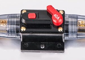 פיוז חצי אוטמט DC לרכב 40Amp ,משמש גם כמפסק זרם כללי