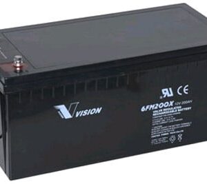מצבר 12V פריקה עמוקה 200Ah מתאים לאל פסק ומערכות סולאריות ,Deep Cycle Battery 200AH