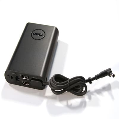 סוללה חיצונית ומטען למחשב נייד Dell 19.5V 2.31A מתאים למחשבי DELL XPS Latitude Vostro Insprion