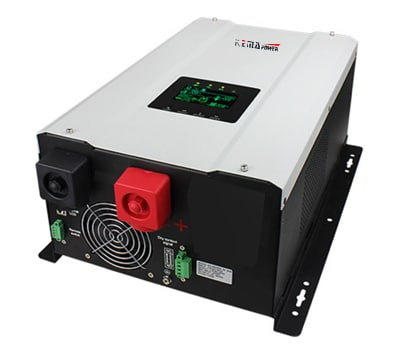 ממיר מתח לקרוואן היברידי 12V 2000W סינוס טהור כולל מטען מצברים Grid Hybrid Off Grid Power Inverter