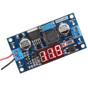 ממיר מתח נמוך 2A DC/DC טווח כניסה עד 40 וולט יציאה בהתאם לרצוי עד 40V בעל תצוגה דיגיטלית