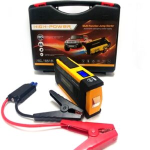 בוסטר התנעה לרכב צג דיגיטלי הספק 16,000mAh וסוללה חיצונית למחשב נייד ולפלאפונים הספק הנעה עד 600A