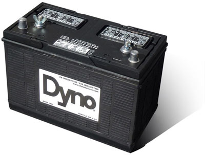 מצבר 12V 115Ah מבית Dyno USA פריקה עמוקה משולב הנעה במיוחד למערכות סולאריות בשטח ולרכבים חשמליים ומלגזות Deep Cycle Battery 115AH