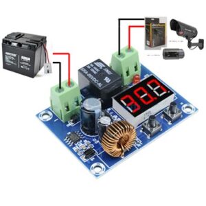 בקר לניתוק מתח מתוכנת והגנה במתח נמוך Low Voltage Disconnect Protection Module DC Output