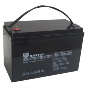 מצבר 12V פריקה עמוקה 100Ah מתאים לאל פסק ומערכות סולאריות ,Rostec 100AH