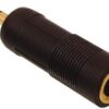 מתאם מוזהב PL 3.5mm זכר ל-  PL 6.35mm נקבה