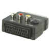 מתאם SCART ל- SCART עם כניסת 3xRCA + SVIDEO מתאם איכותי SCART to SCART עם כניסת 3xRCA + ו-SVIDEO עם כפתור החלפה בין RCA ל- SVIDEO מתאם SCART ל- SCART עם כניסת 3xRCA + SVIDEO