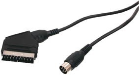 כבל SCART זכר ל-  DIN 6pin באורך 1.5 מ'