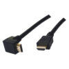 כבל HDMI 1.3 מוזהב עם מחבר זוויתי 90 מעלות באורך 1.5 מטר כבל HDMI זכר לזכר מסוכך עם קונקטורים מצופים זהב. מעביר אודיו דיגיטלי רב-ערוצי ווידאו דיגיטלי באבחנה גבוהה. פלג בזווית ישרה מאפשר לחבר אותו למכשיר צמוד לקיר כבל HDMI 1.3 מוזהב עם מחבר זוויתי 90 מעלות באורך 1.5 מטר