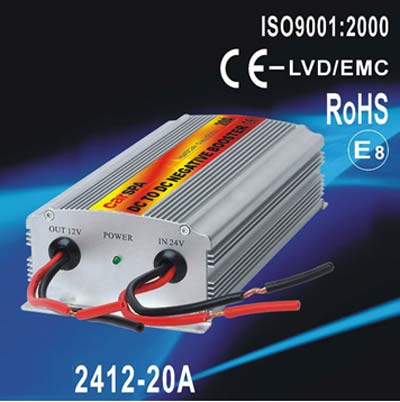 ממיר מתח נמוך 24V ל-12V וולט,DC to  DC הספק 20A אמפר.מקט DC/DC Converter 2412-20A