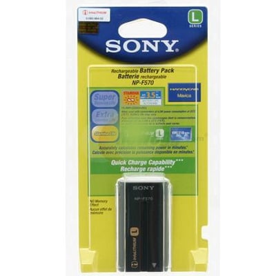 סוללה מקורית למצלמות סוני Sony Battery NP-F570 בטריה מקורית למצלמות סוני Sony Battery NP-F570 סוללה מקורית למצלמות סוני Sony Battery NP-F570