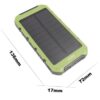 סוללה ניידת סולארית בהספק של 12000mAH למחשב טאבלט וסלולריים סמסונג, LG, אייפון ולכל מטרה
