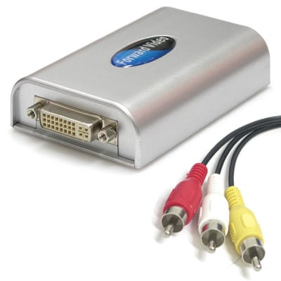 ממיר USB to RCA לחיבור יציאה ממחשב לטלויזה (EZCAP)
