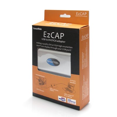 ממיר USB to RCA לחיבור יציאה ממחשב לטלויזה (EZCAP)