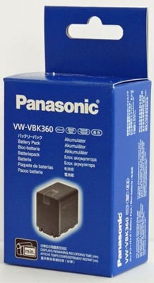 סוללה מקורית למצלמה 3580mAh PANASONIC Battery VW-VBK360