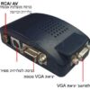 ממיר BNC ממיר למצלמות אבטחה וכדומה BNC to VGA video converter
