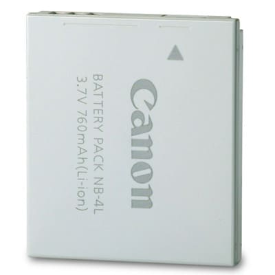 בטריה מקורית למצלמה דיגיטלית CANON מתאימה למצלמות קנון Canon Battery NB-4L