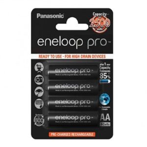 רביעיית סוללות נטענות פנסוניק Panasonic Eneloop Pro AA