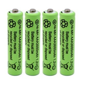 רביעית סוללות Ni-MH נטענות 1800mAh 1.2v AAA