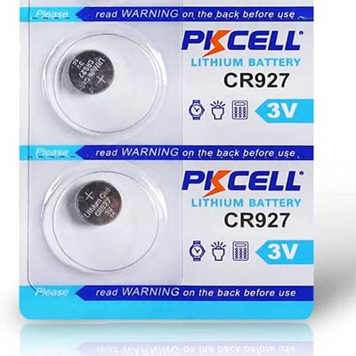 זוג סוללות כפתור ליתיום דגם CR927 במתח 3V