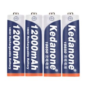 רביעית סוללות 18650 בהספק עצום 3500mAh מבית Kedanone ארבע יחידות