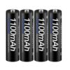 סוללות נטענות AAA תוצרת Palo עוצמתיות במיוחד 1100mAh