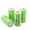 רביעיית סוללות ליתיום RCR123A  3.7V  2800MAH  גודל 16340