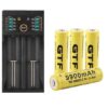 רביעית סוללות 18650 ליתיום בהספק 3000mAh +מטען מהיר ייעודי במחיר מבצע. 4 יחידות סוללות 18650 מבית GFT בהספק ענק מספקות יחד עם מטען ייעודי לשם טעינתם ביצועים מרשימים מתאימה למגוון יישומים ביתיים ותעשייתיים לכל מטרה. רביעית סוללות 18650 ליתיום בהספק 3000mAh +מטען מהיר ייעודי במחיר מבצע.