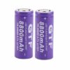זוג סוללות נטענות GTF 26650 ליתיום בהספק 8800mAh