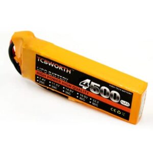 סוללת ליפו פולימר 3S 35C 11.1V 4500mAh לרחפנים תקע T לרחפנים רכבי RC מסוקים ועוד
