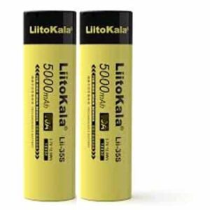 זוג סוללות ליתיום יון 21700 LITOKALA  Flat Head