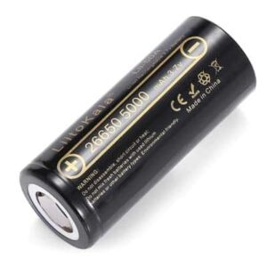 זוג סוללות נטענות 26650 ליתיום יצרן LITOKALA הספק 5000mAh