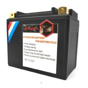 מצבר ליתיום מיוחד לאופנועים KP14-BS LiFePO4  520A כולל 12V 10Ah BMS