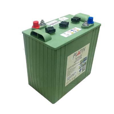 מצבר פריקה עמוקה 225Ah / 6V מבית פלטין לרכב תפעולי מלגזה ובמות הרמה 225Ah / 6V Deep Cycle Battery