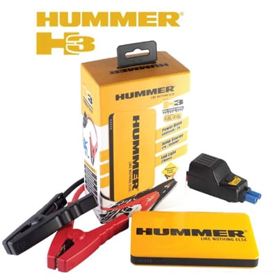 בוסטר התנעה מקצועי מבית Hummer סדרה H3 בעל כושר הנעה לרכבי דיזל 2000 ורכבי בנזין 3500סמק