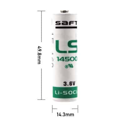 סוללת ליתיום טיוניל כלוריד מבית סאפט SAFT LS14500 3.6V Thionyl chloride