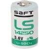 סוללת ליתיום טיוניל כלוריד LS14250 מבית 3.6V SAFT גודל 1/2 AA יחידה אחת סוללת ליתיום חצי AA מבית סאפט SAFT Thionyl chloride מיועדת ליישומים תעשייתיים שונים דגם סוללה 14250 סוללת ליתיום טיוניל כלוריד LS14250 מבית 3.6V SAFT גודל 1/2 AA